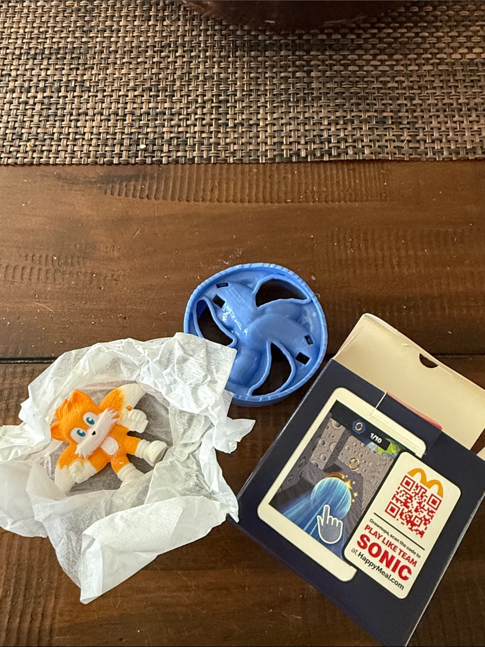Sonic the Hedgehog Tails Kids Toy - Orange Figure with Blue Spinner